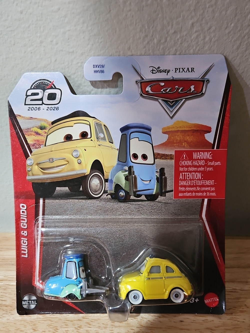 Disney Pixar Cars Luigi & Guido 2026 20th Anniversary 2-Pack NEW